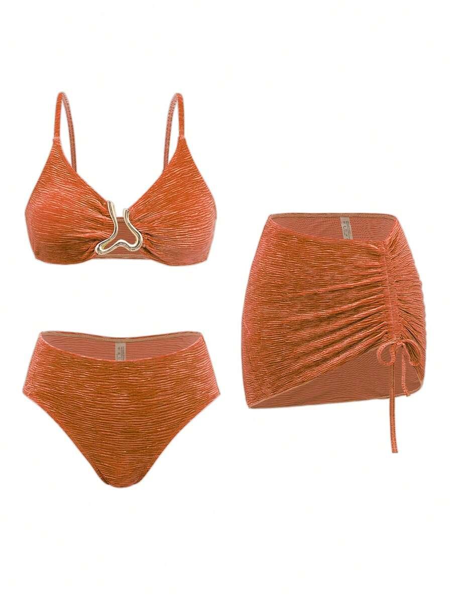 SWIM SXY DWUCZĘŚCIOWY STRÓJ KĄPIELOWY SPÓDNICA KOMPLET S09__L