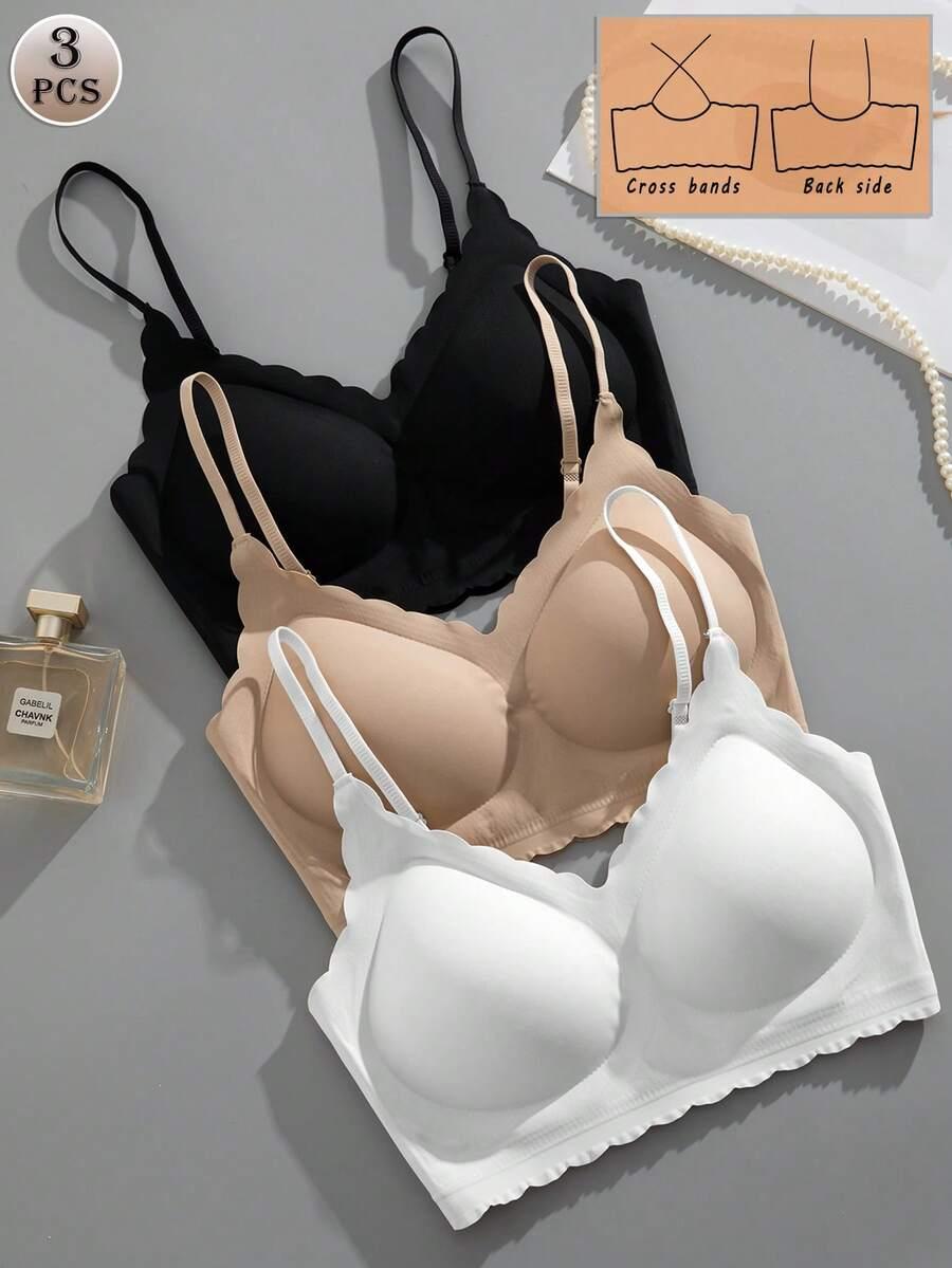 SHEIN BEŻOWY BEZSZWOWY BIUSTONOSZ S09__S