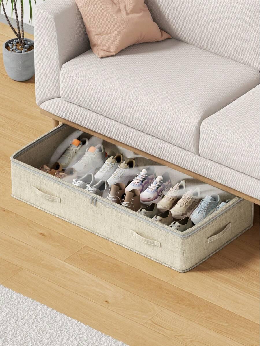 SHEIN BEŻOWE PUDEŁKO ORGANIZER S07__80X45X20
