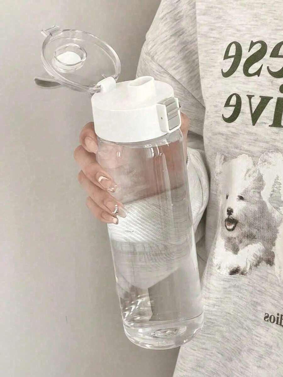 SHEIN PRZEZROCZYSTY BIDON Z ZAMKNIĘCIEM S07__350ML
