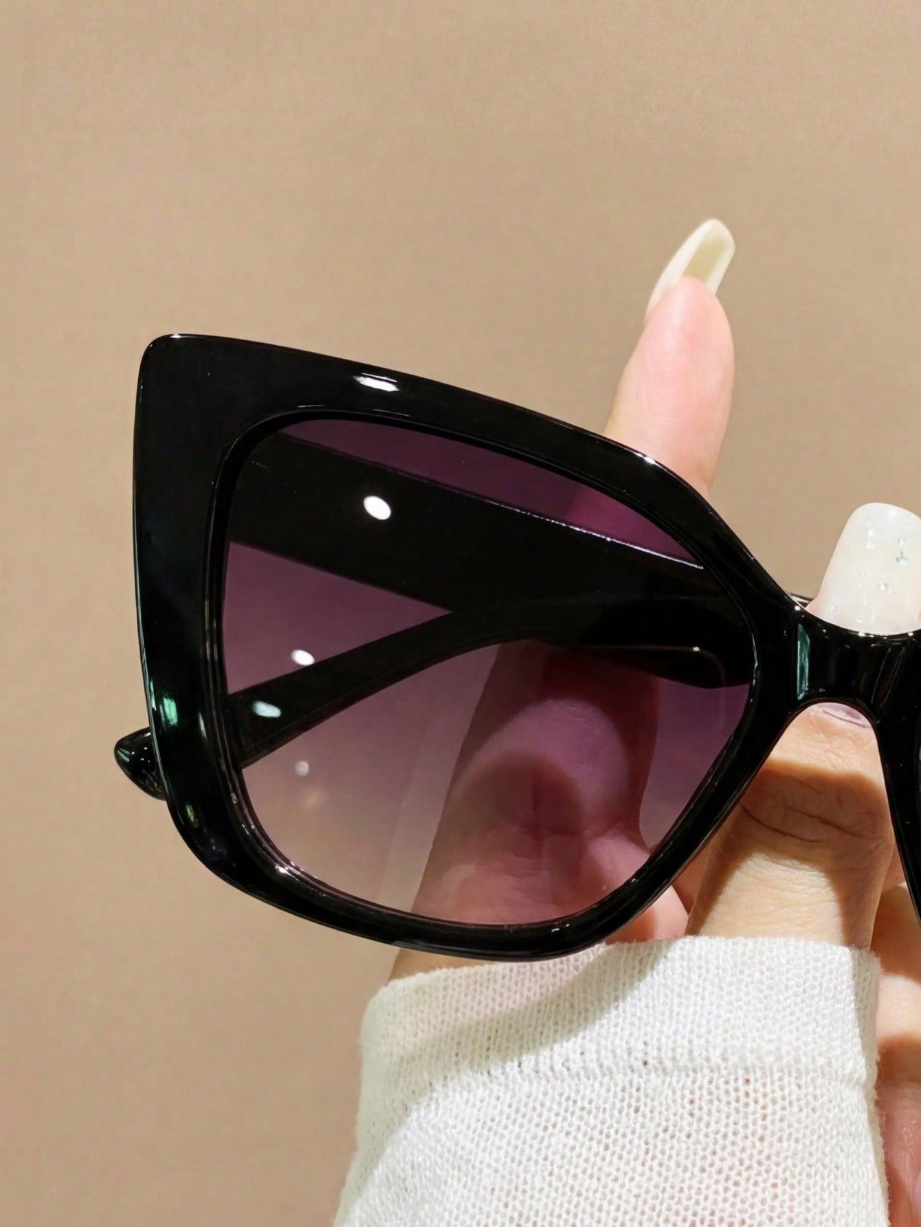 SHEIN CZARNE OKULARY PRZECIWSŁONECZNE S07