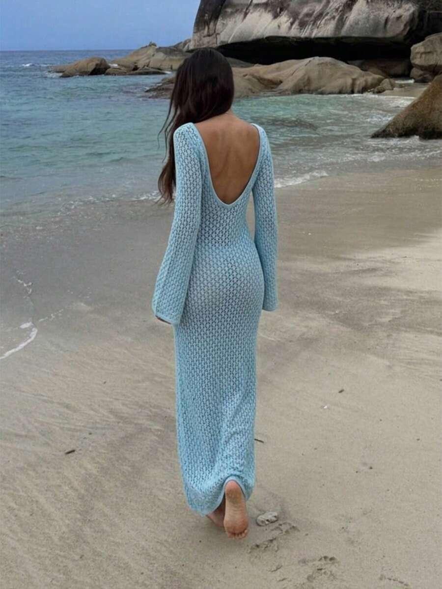 SHEIN PLAŻOWA SUKIENKA MAXI S06__L