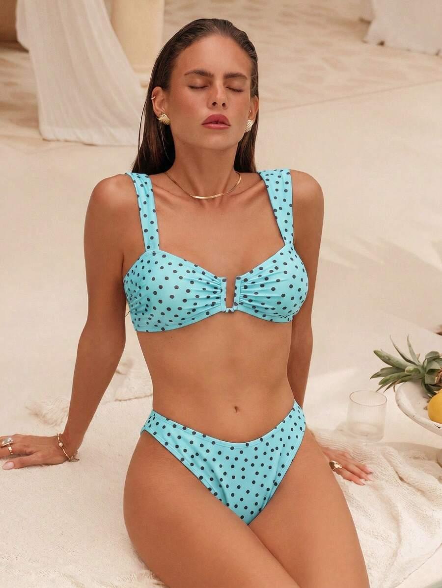 SHEIN DWUCZĘŚCIOWY STRÓJ KĄPIELOWY S09__L
