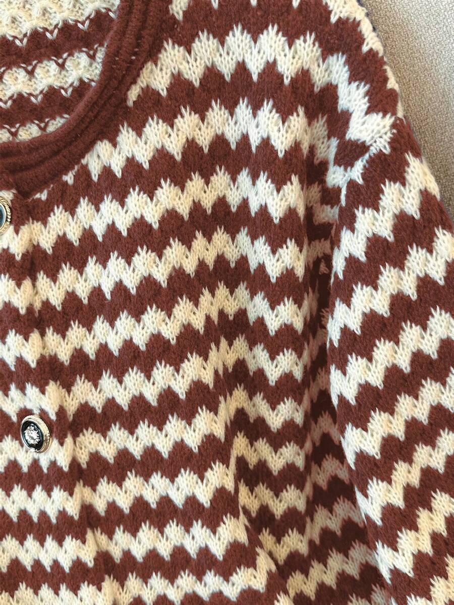GLOWEVE CURVE KOLOROWY SWETER PRINT S06__46