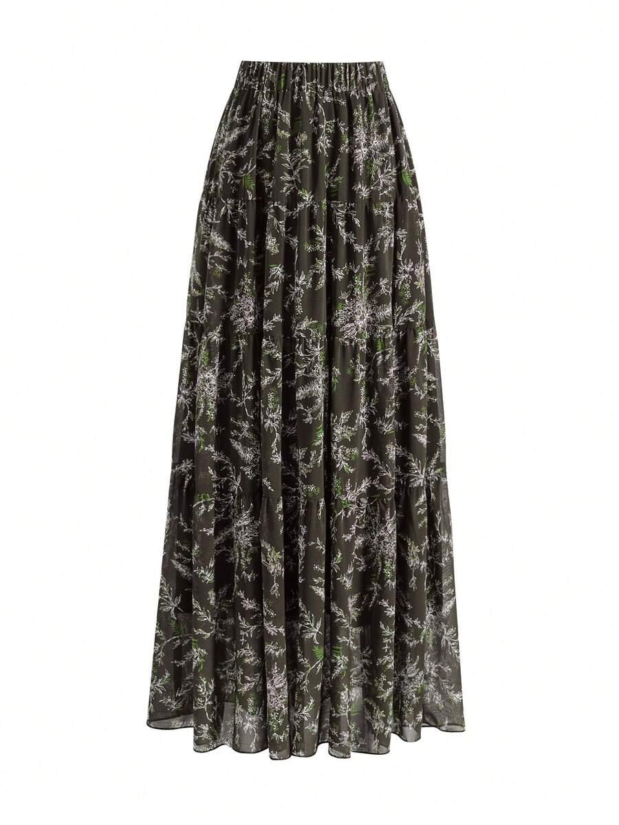 SHEIN MAXI SPÓDNICA WZÓR S06__M