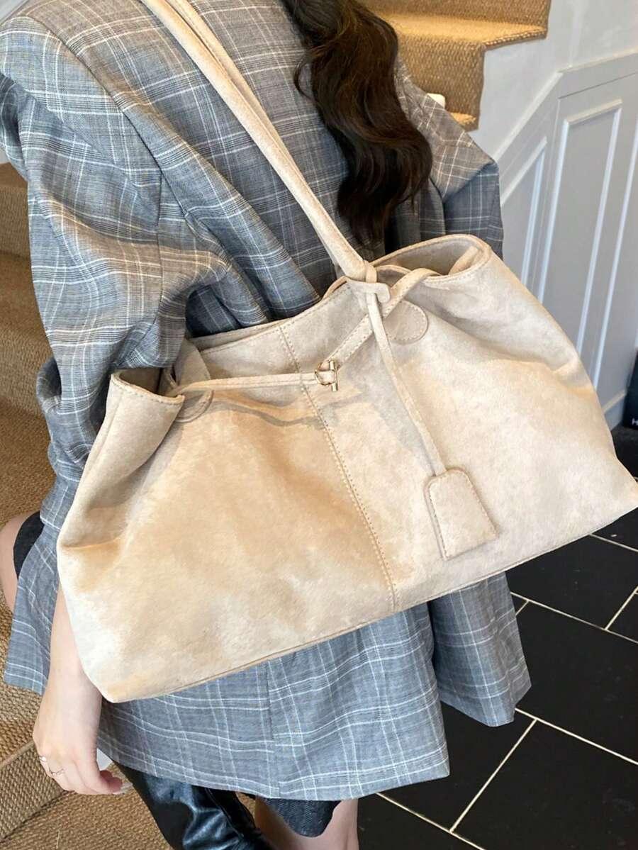 SHEIN BEŻOWA TOREBKA NA RAMIĘ S07__42X25