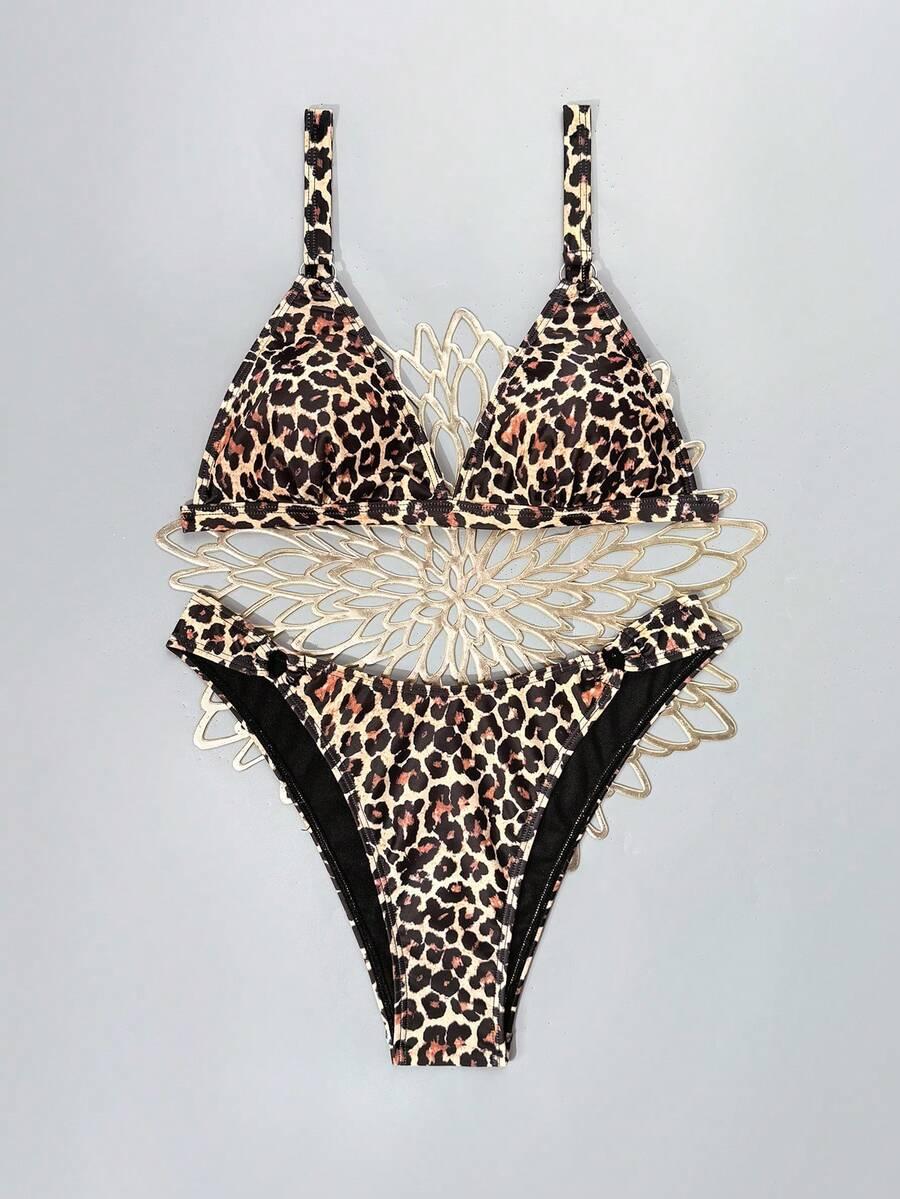 BONVOYETTE STRÓJ KĄPIELOWY DWUCZĘŚCIOWY ANIMAL PRINT S09__XS
