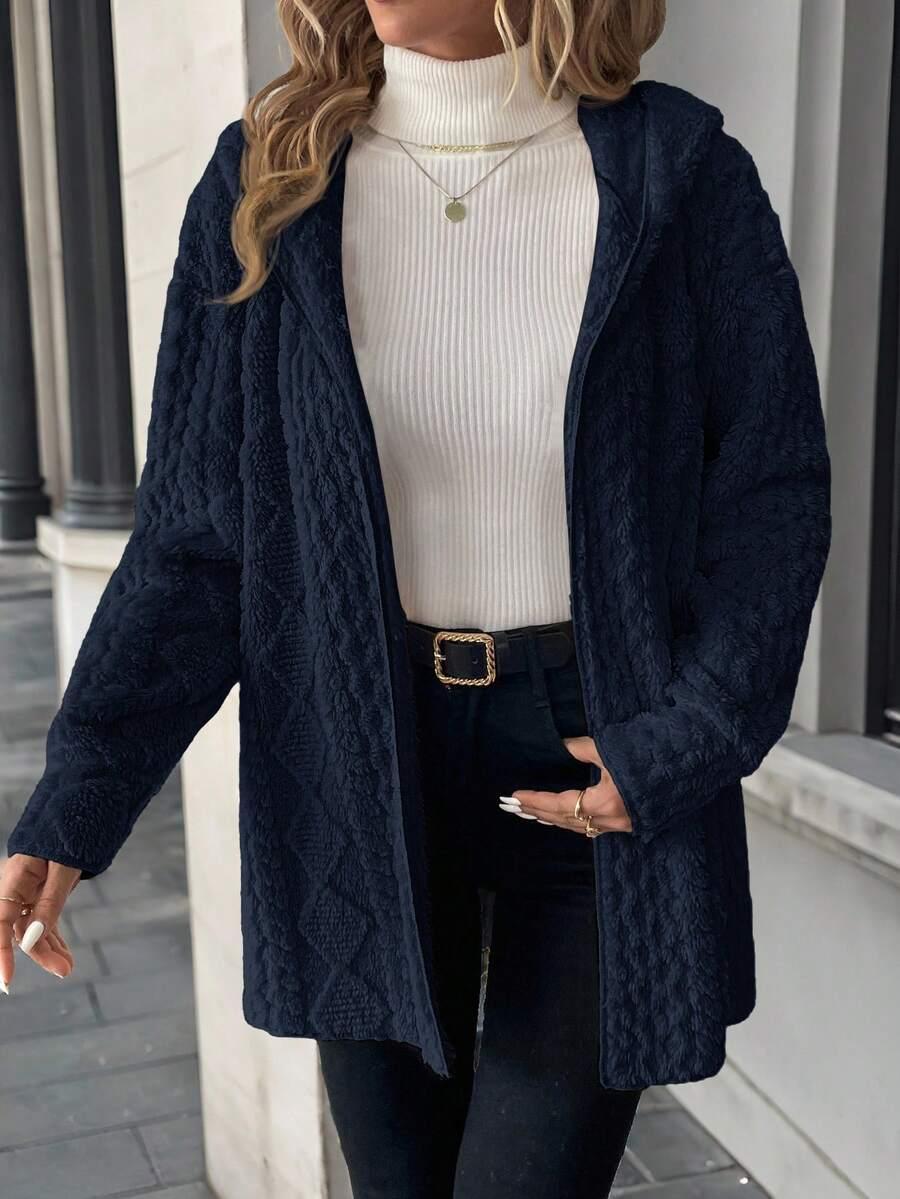 SHEIN GRANATOWA NARZUTKA MIŚ S06__L