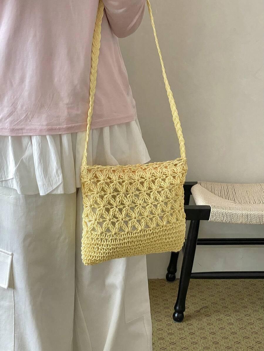 SHEIN ŻÓŁTA TOREBKA TEKSTURA S07