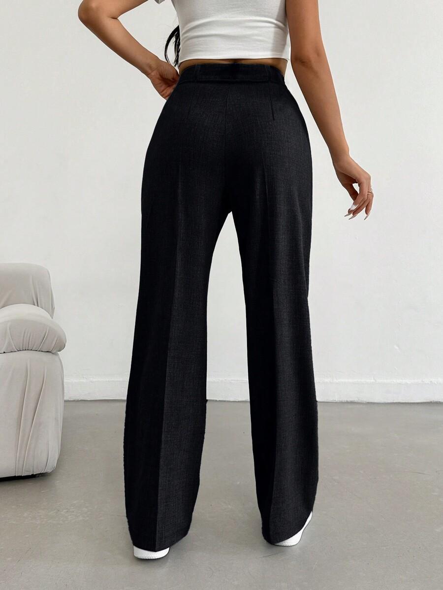 SHEIN CZARNE SPODNIE CASUAL S06__S