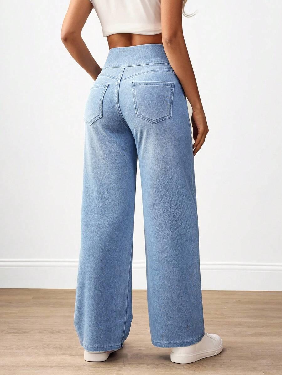 SHEIN NIEBIESKIE SPODNIE JEANS S06__XS