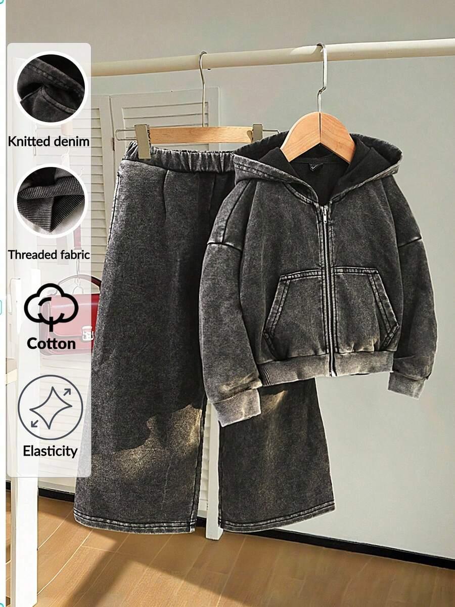 SHEIN CZARNE SPODNIE DRESOWE S06__110-116CM