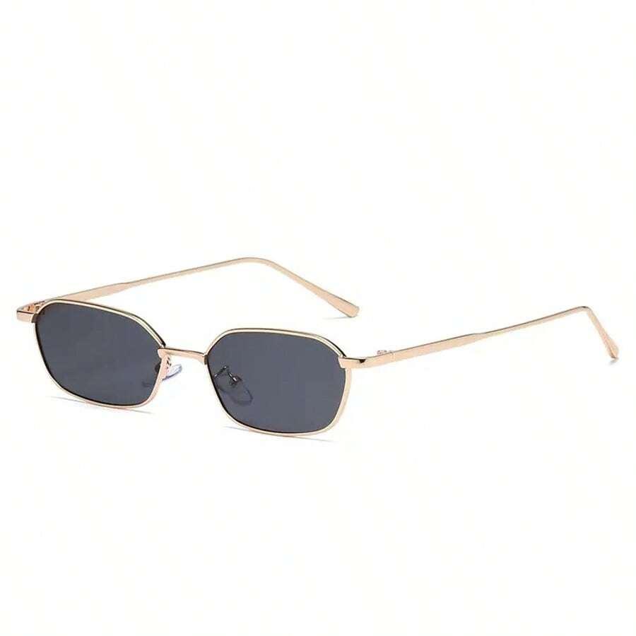SHEIN ZŁOTE OKULARY PRZECIWSŁONECZNE S07
