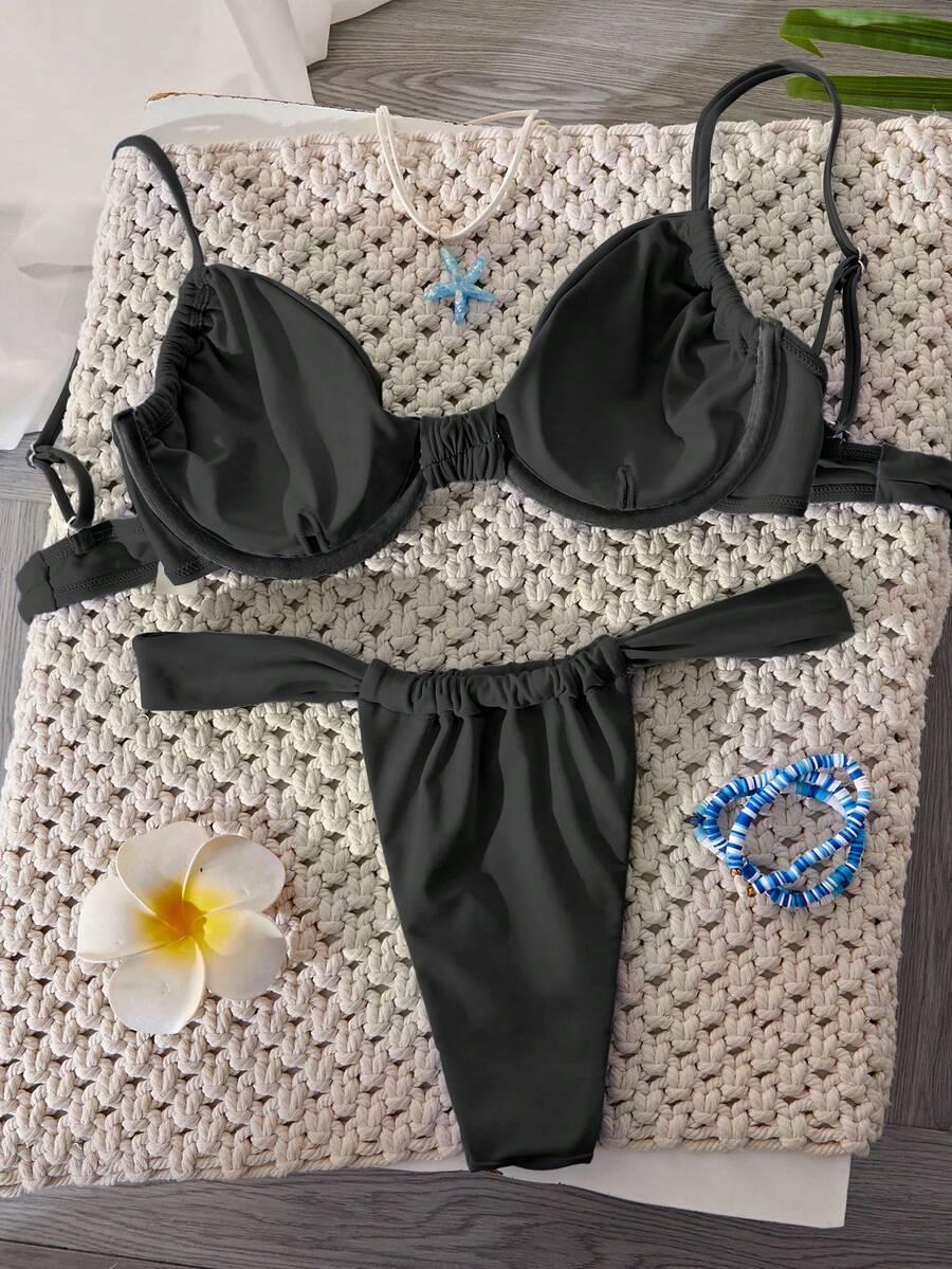 SHEIN DWUCZĘŚCIOWY STRÓJ KĄPIELOWY S09__S