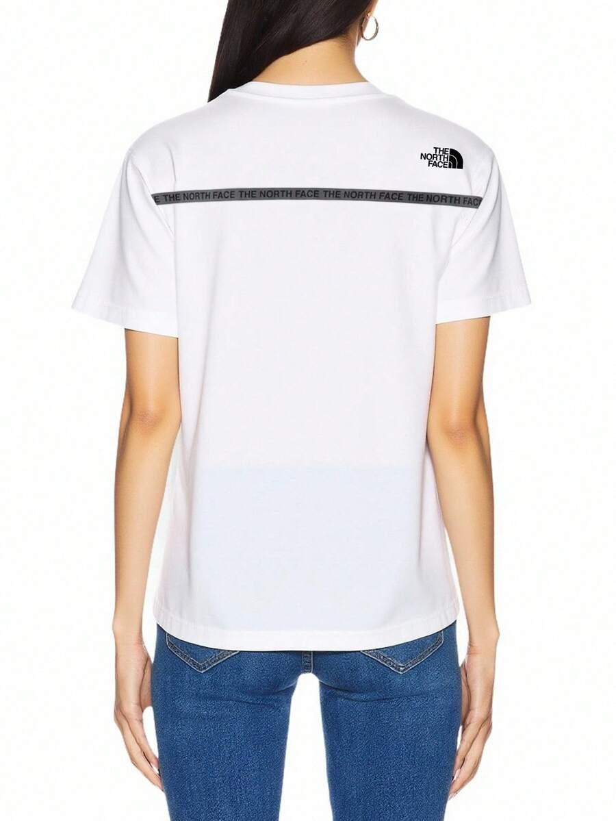 THE NORTH FACE BIAŁY T-SHIRT NADRUK S06__M