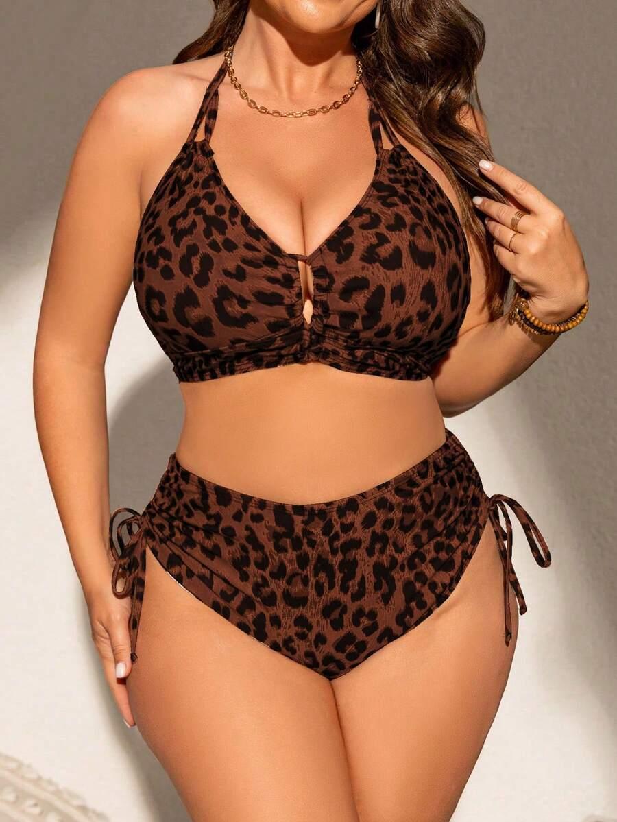 SWIM LUSHOIRE DWUCZĘŚCIOWY STRÓJ KĄPIELOWY ANIMAL PRINT S09__XXL