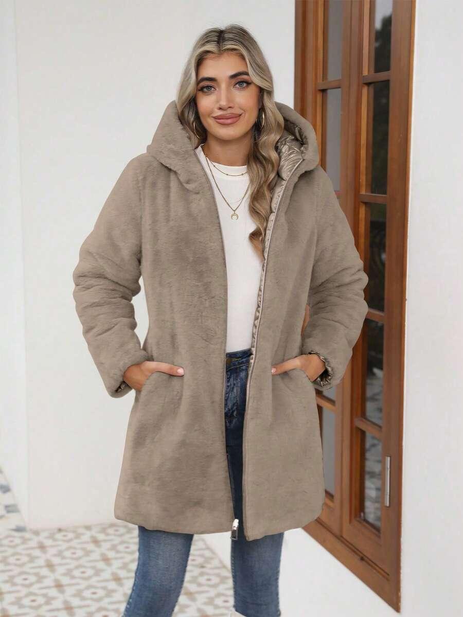 SHEIN PIKOWANA KURTKA KAPTUR W01__M