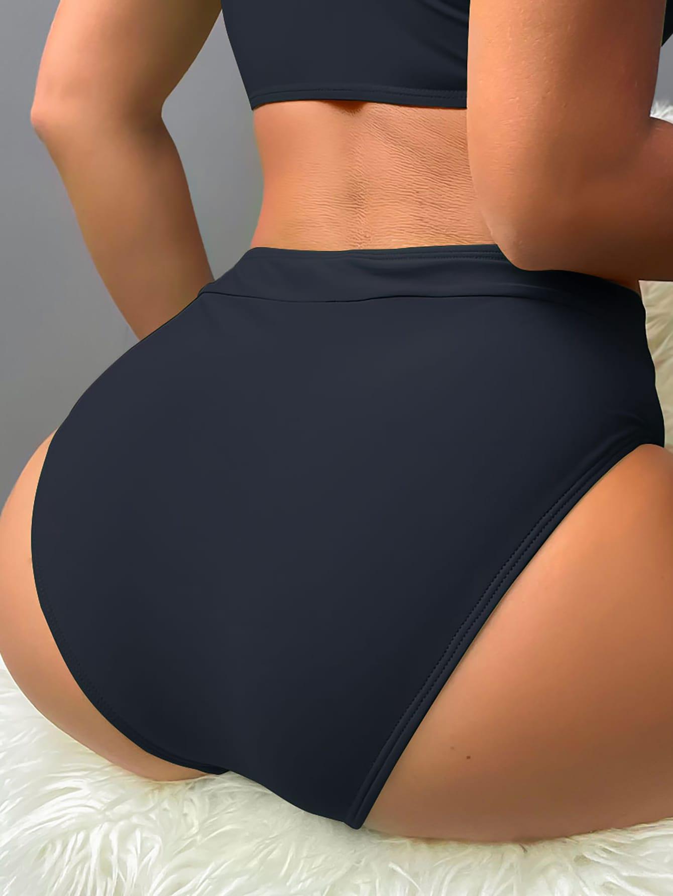 SHEIN CZARNY DÓŁ OD BIKINI