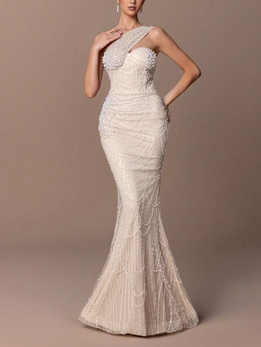FAERIESTY ZDOBIONA MAXI SUKIENKA S06__M