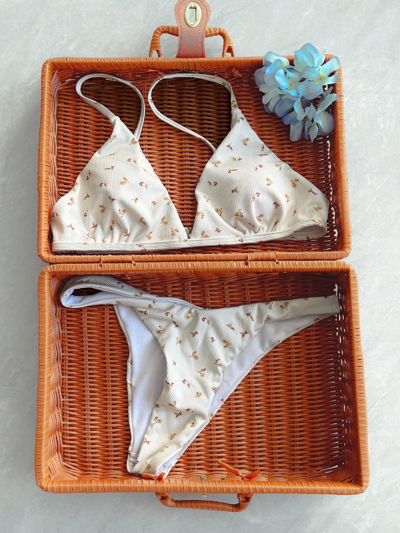 SHEIN DWUCZĘŚCIOWY STRÓJ KĄPIELOWY S09__M
