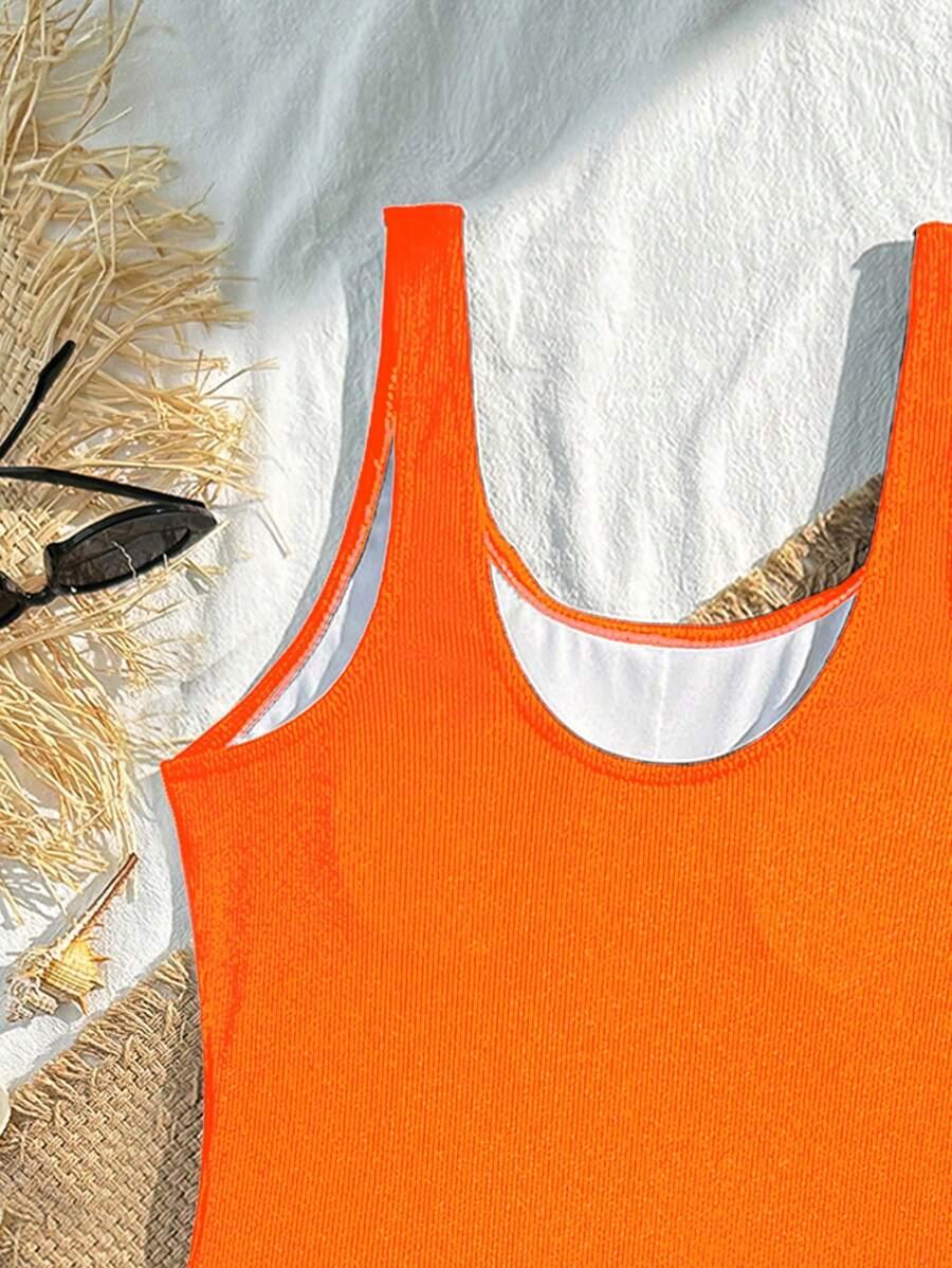 SHEIN JEDNOCZĘŚCIOWY STRÓJ KĄPIELOWY SPODENKI KOMPLET S09__162-166