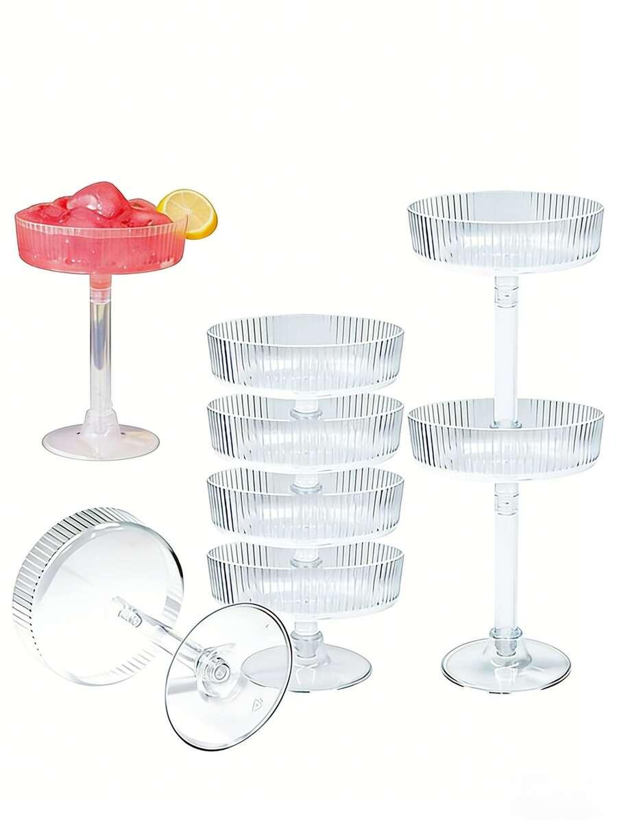 SHEIN PLASTIKOWE PUCHARKI 5 SZTUK S07__9X12,5