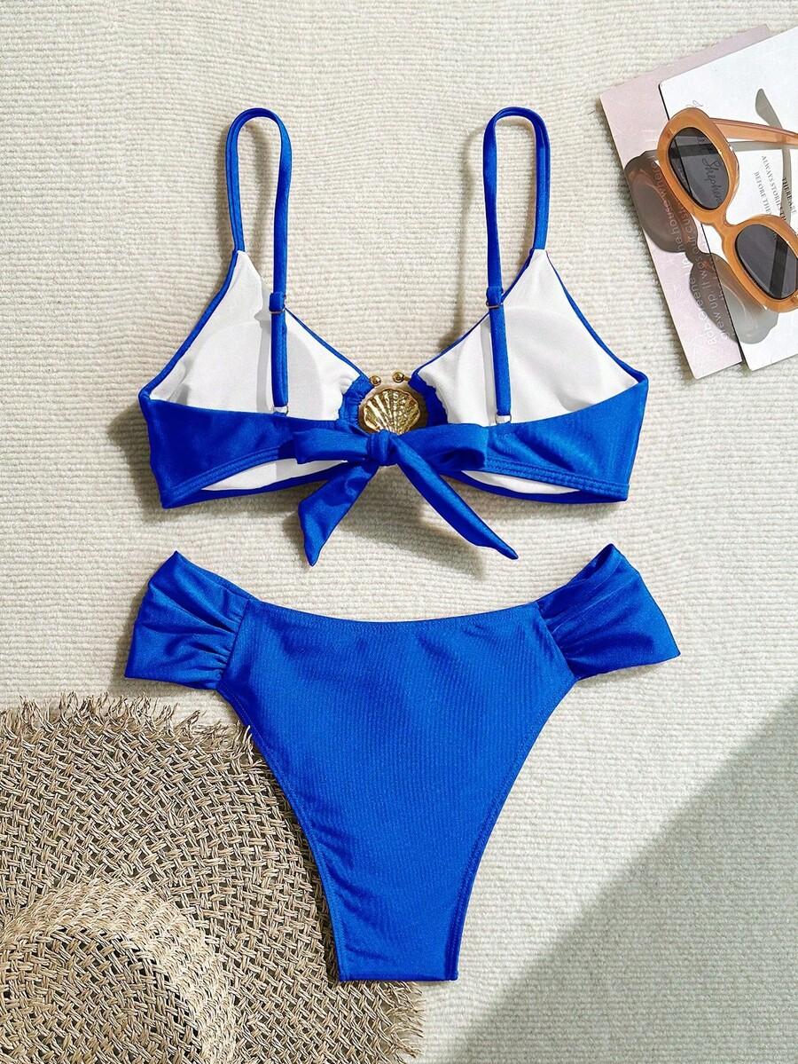 SHEIN DWUCZĘŚCIOWY STRÓJ KĄPIELOWY S09__L
