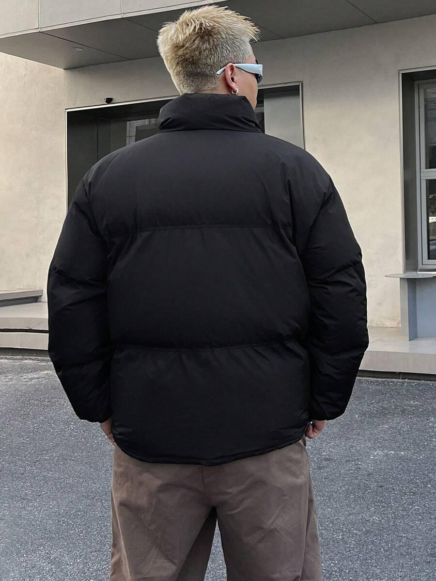 DAZY CZARNA PIKOWANA KURTKA STÓJKA ODBLASK W01__S