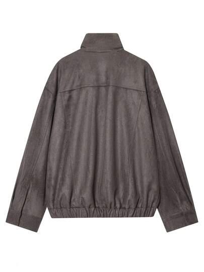 SHEIN SZARA KURTKA ZAMEK W01__M