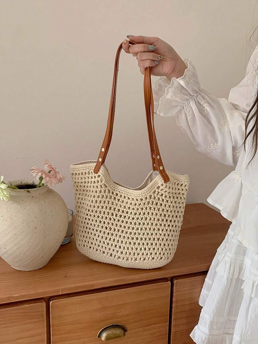 SHEIN PLECIONA TOREBKA NA RAMIĘ S07__22X32