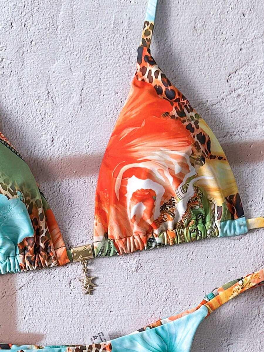 SHEIN DWUCZĘŚCIOWY STRÓJ KĄPIELOWY S09__M
