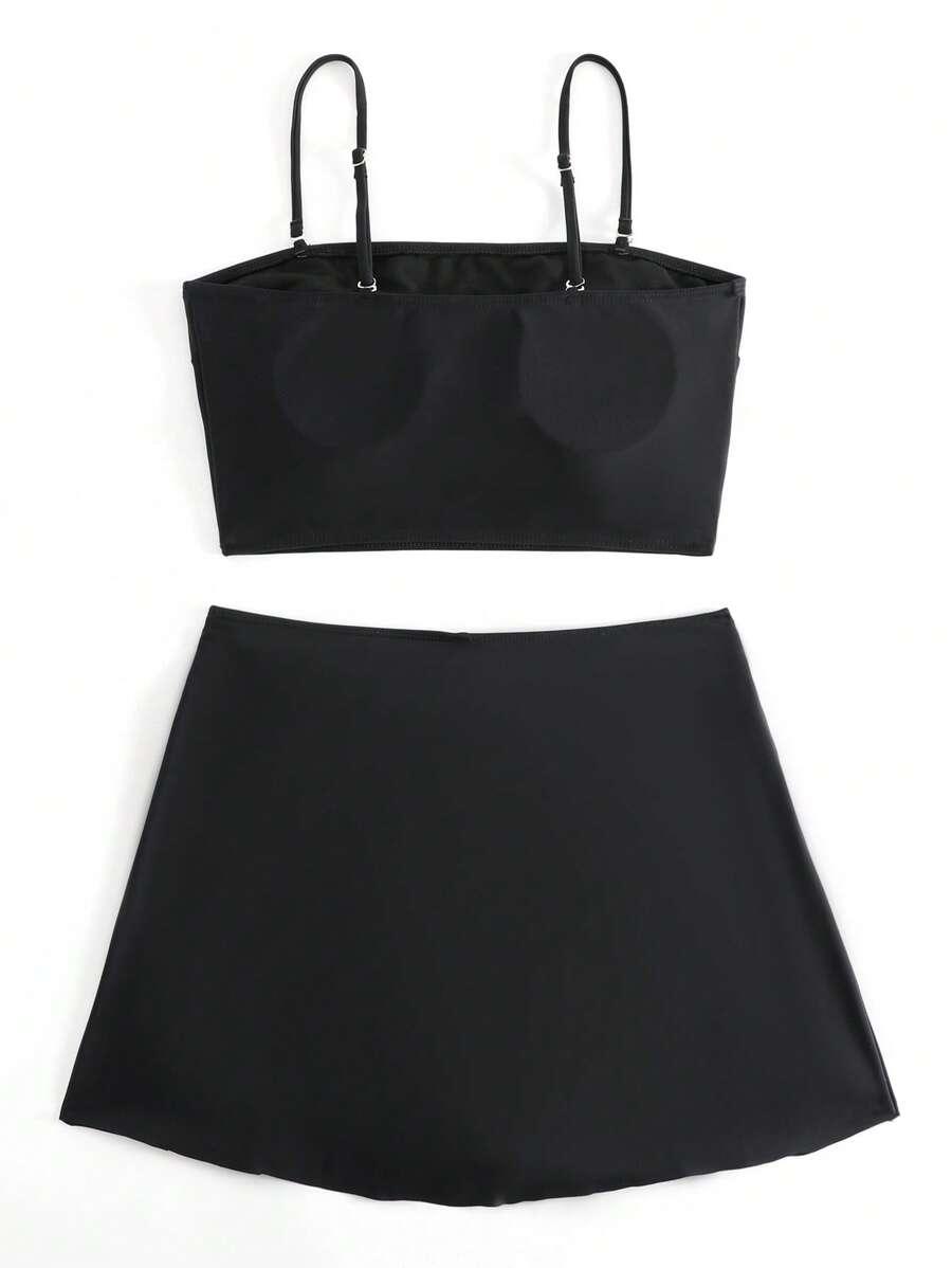 SHEIN DWUCZĘŚCIOWY STRÓJ KĄPIELOWY S09__L