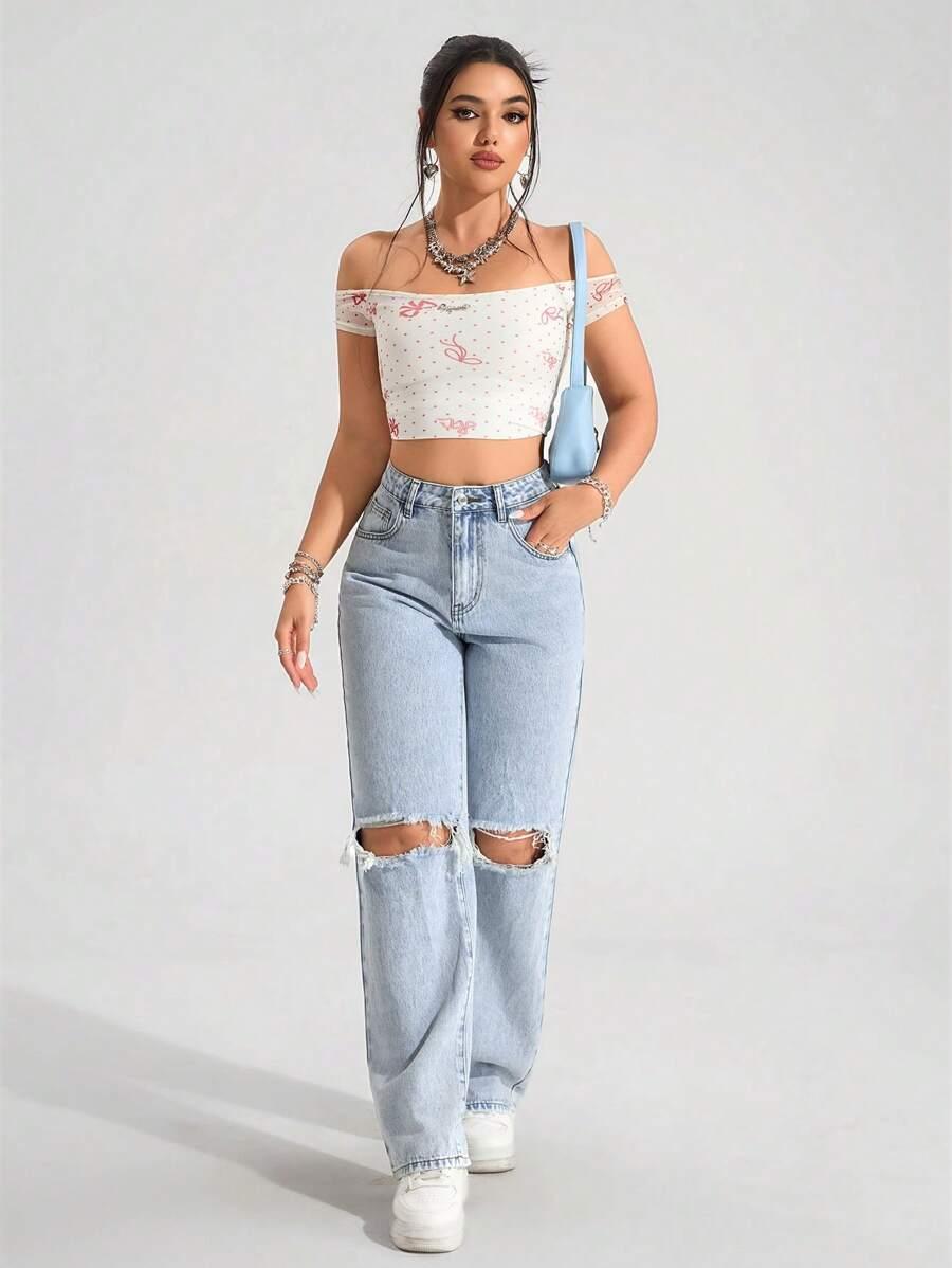 SHEIN NIEBIESKIE SPODNIE JEANS S06__S