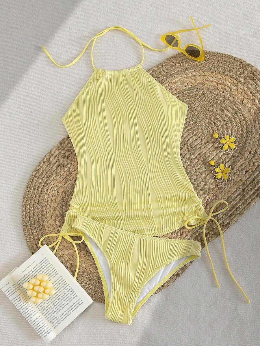 SWIM LUSHOIRE ŻÓŁTY DWUCZĘŚCIOWY STRÓJ KĄPIELOWY S09__L