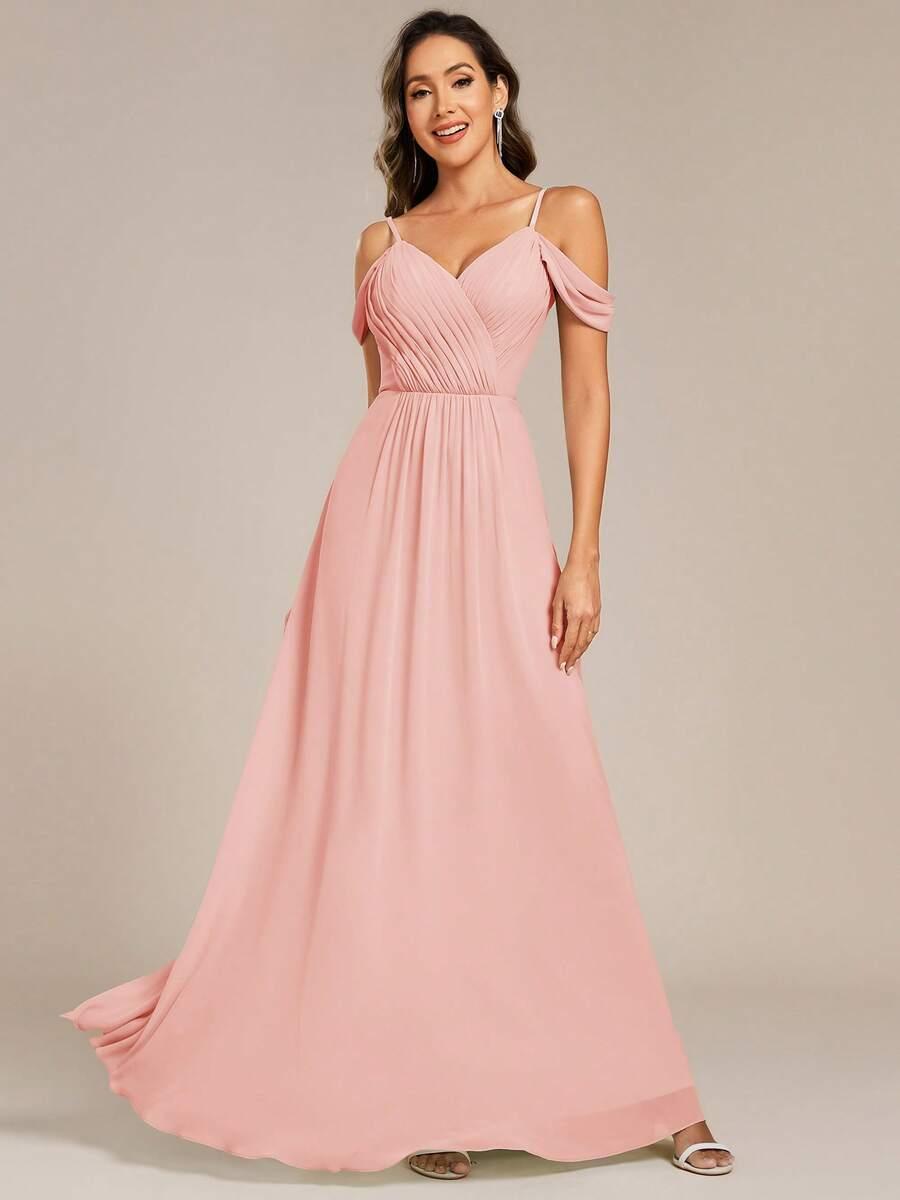 EVERPRETTY RÓŻOWA MAXI SUKIENKA S06__XXL