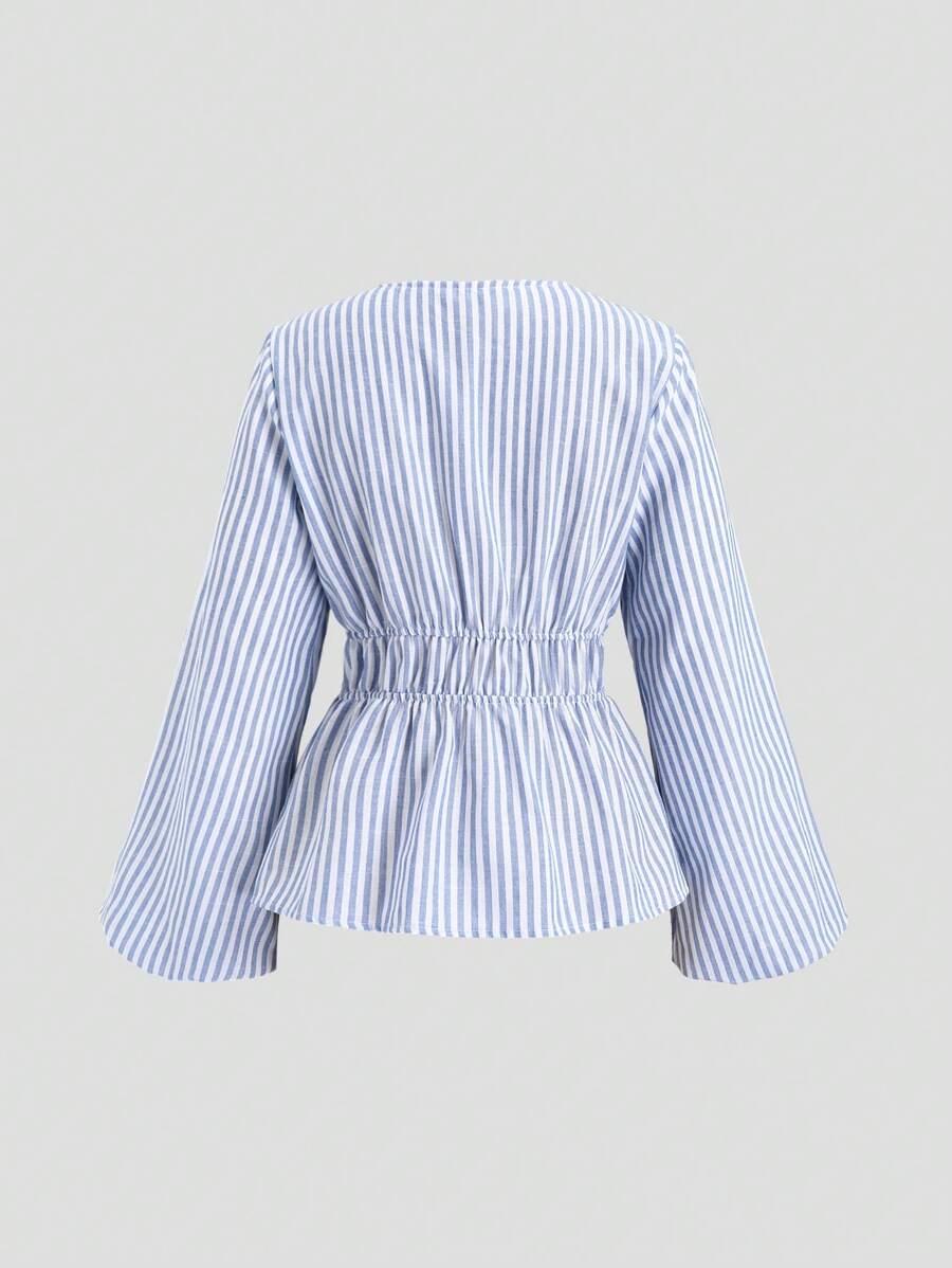 SHEIN BLUZKA W PASKI WIĄZANIE S06__L