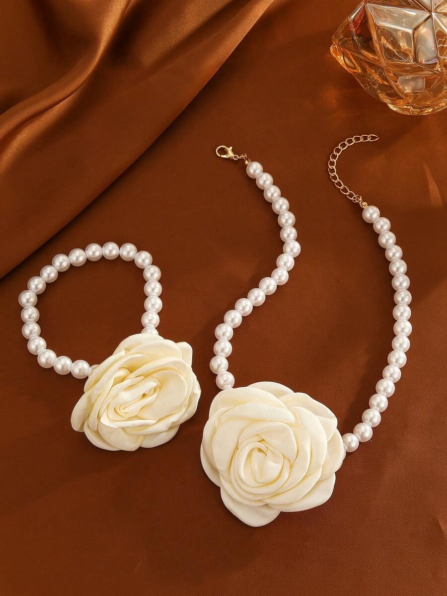 SHEIN NASZYJNIK BRANSOLETKA KOMPLET S07
