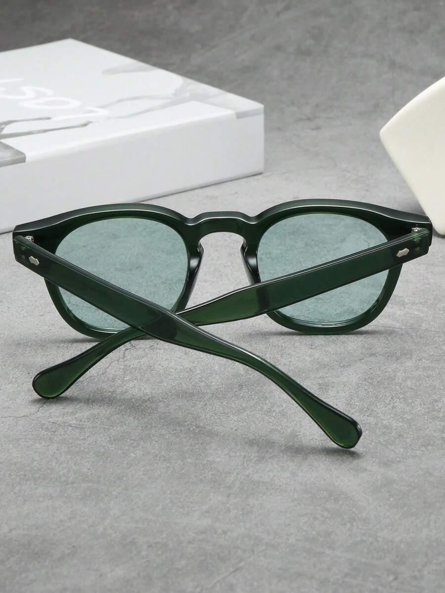 SHEIN ZIELONE OKULARY PRZECIWSŁONECZNE S07