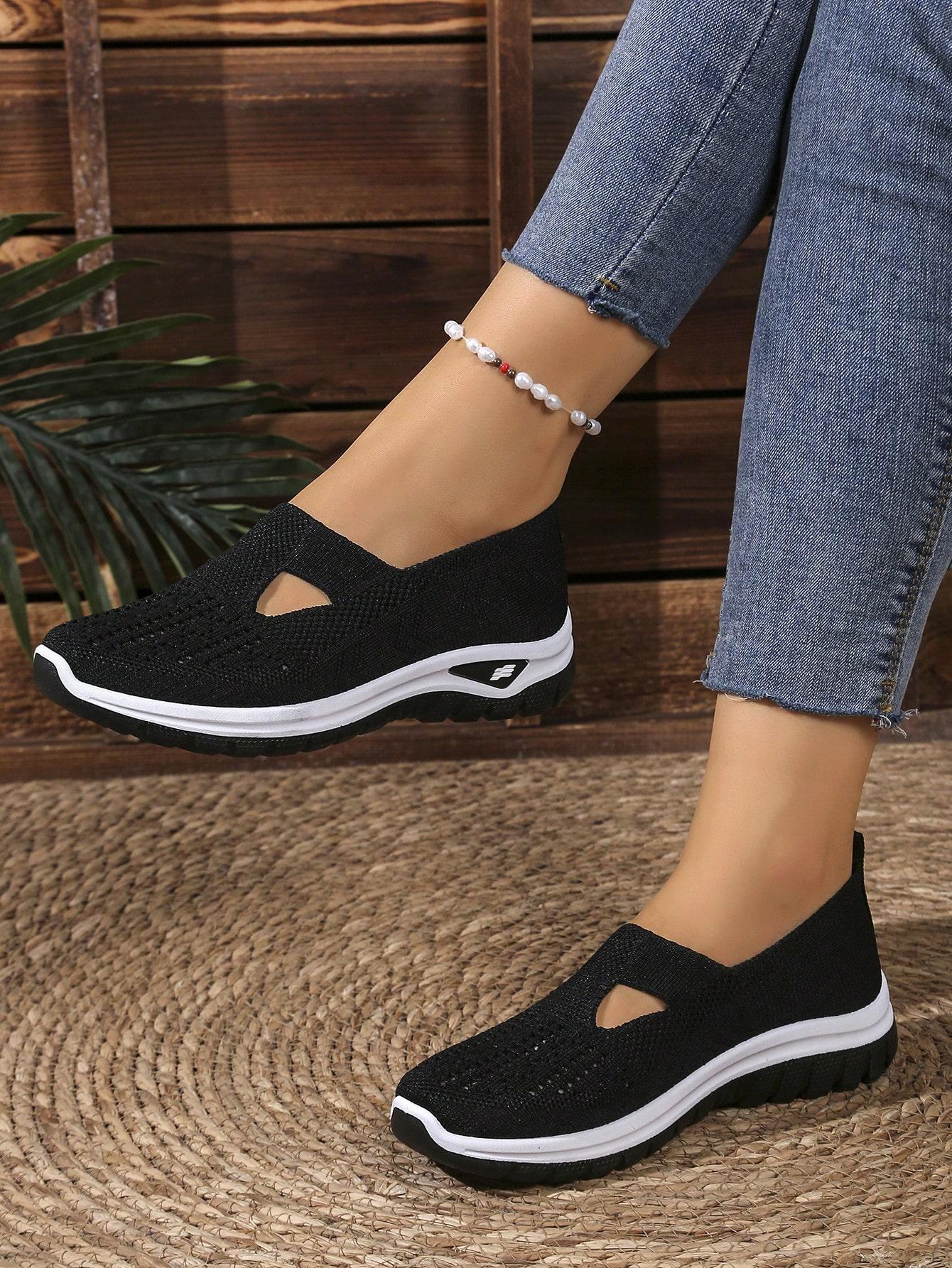 SHEIN CZARNE SIATECZKOWE BUTY SPORTOWE S06__39,5
