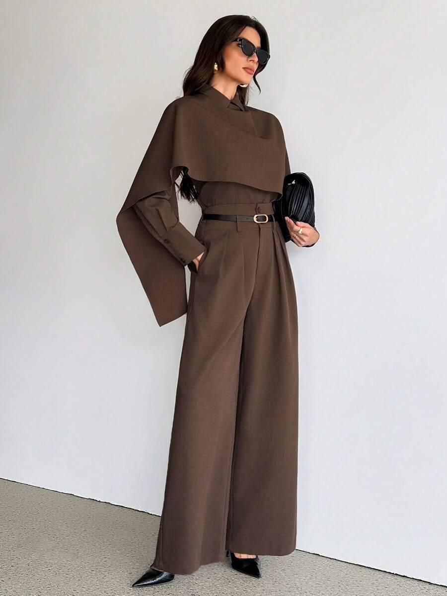 SHEIN SPODNIE BLUZKA KOMPLET S06__S