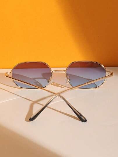SHEIN NIEBIESKIE OKULARY PRZECIWSŁONECZNE S07
