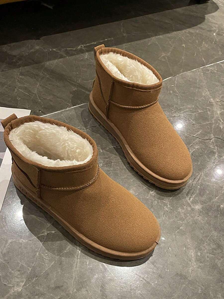 SHEIN BRĄZOWE ŚNIEGOWCE MIŚ W01__36