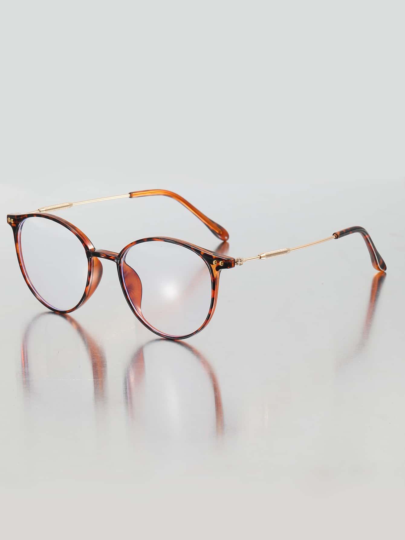 SHEIN OKULARY ZERÓWKI ANIMAL PRINT S07