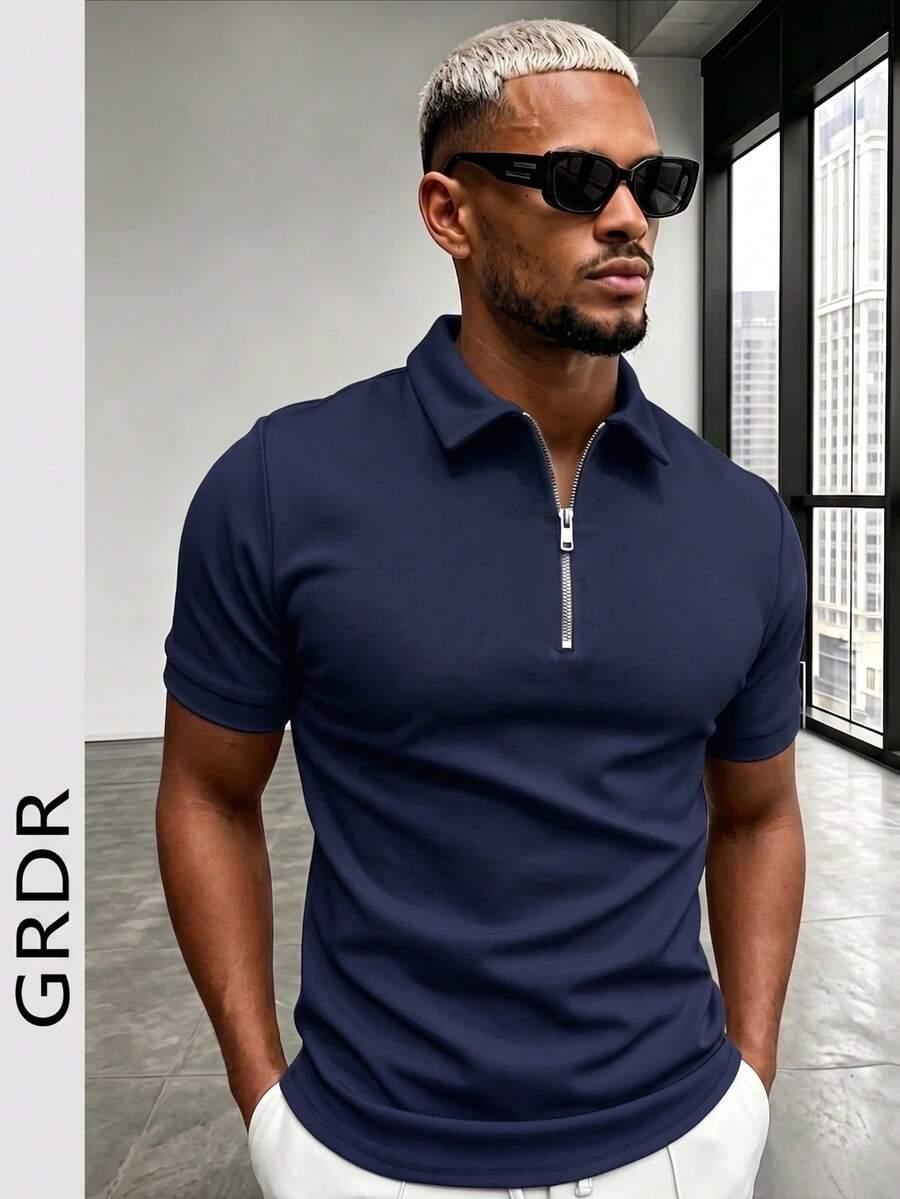 GRDR GRANATOWA KOSZULKA POLO S06__M