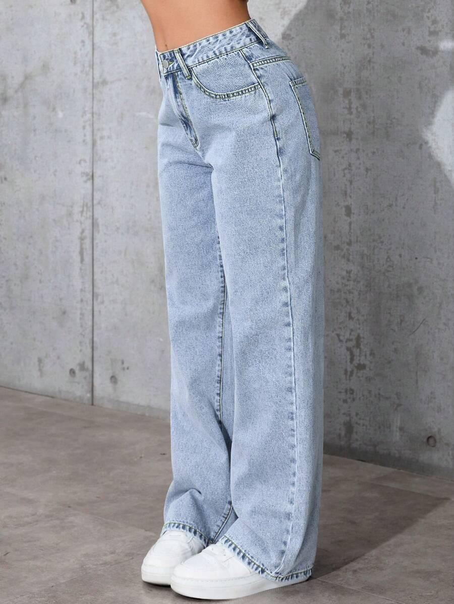 SHEIN NIEBIESKIE SPODNIE JEANS S06__M