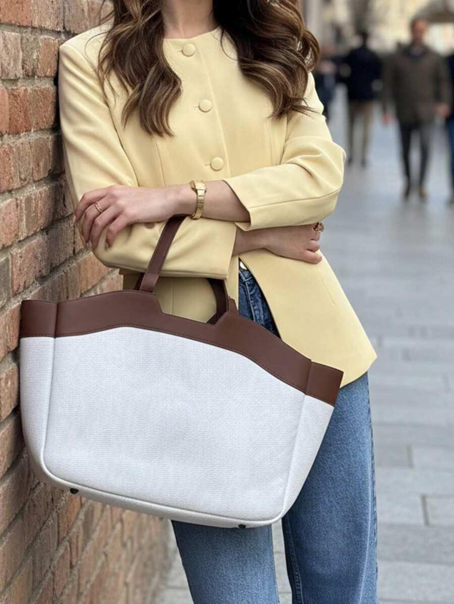 SHEIN ŻÓŁTA MARYNARKA GUZIKI S06__S