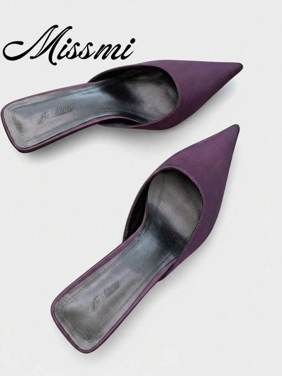 SHEIN FIOLETOWE ELEGANCKIE KLAPKI S06__40,5
