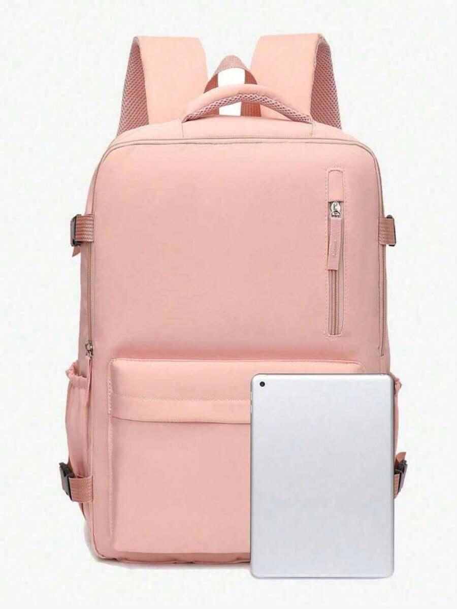 SHEIN RÓŻOWY PLECAK ZAMEK S07__30X15X44