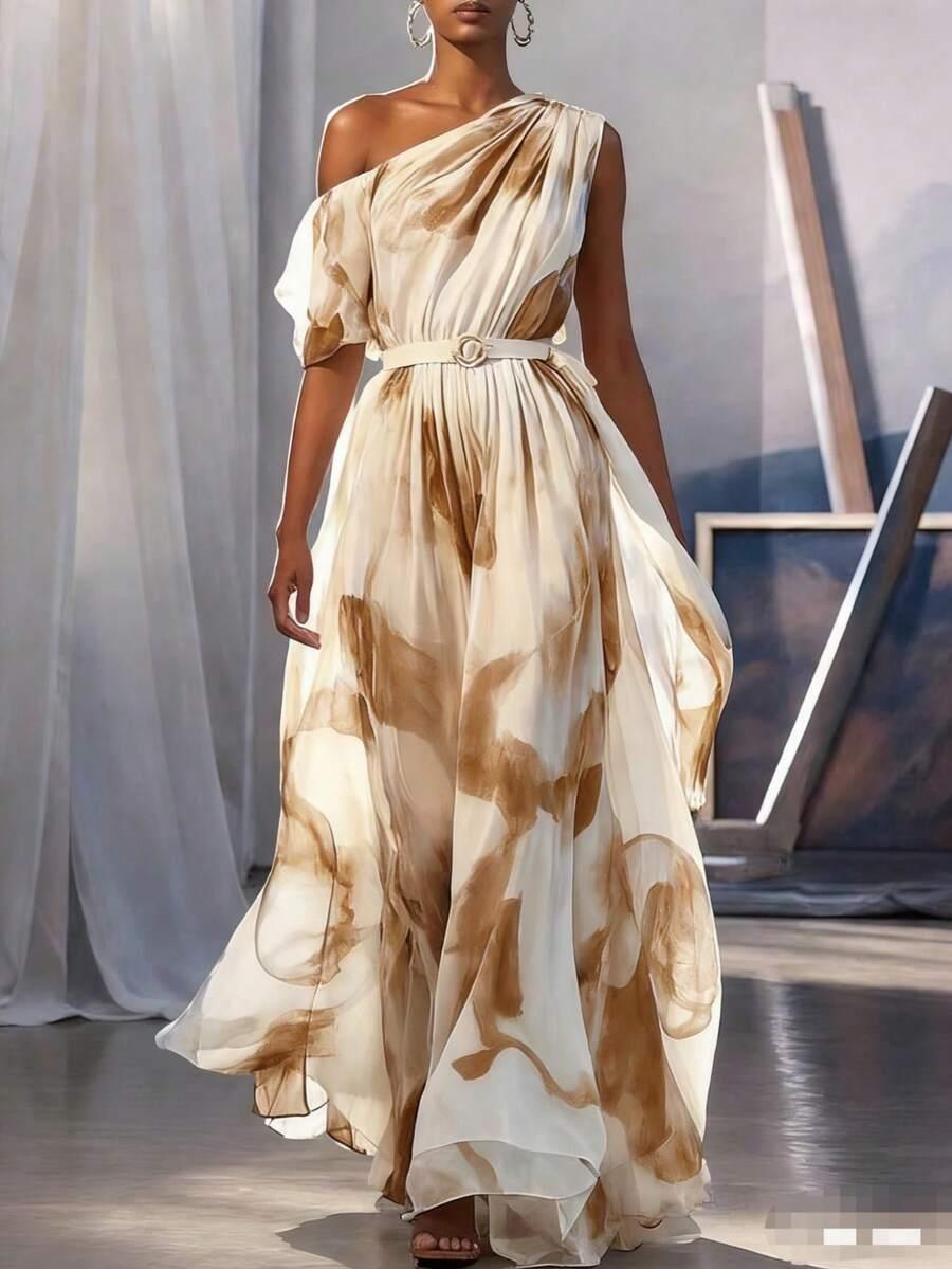 SHEIN ASYMETRYCZNA MAXI SUKIENKA S06__XL