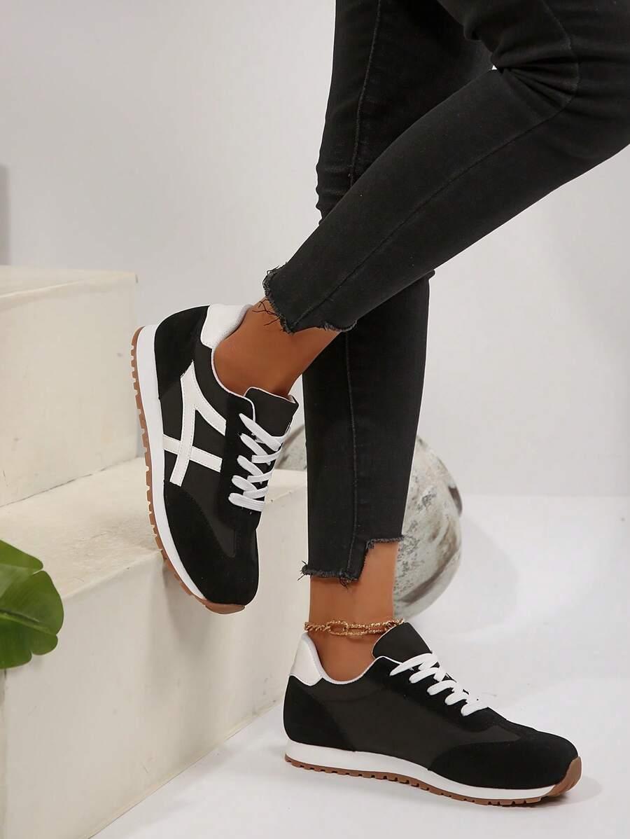 SHEIN CZARNE BUTY SPORTOWE S06__38